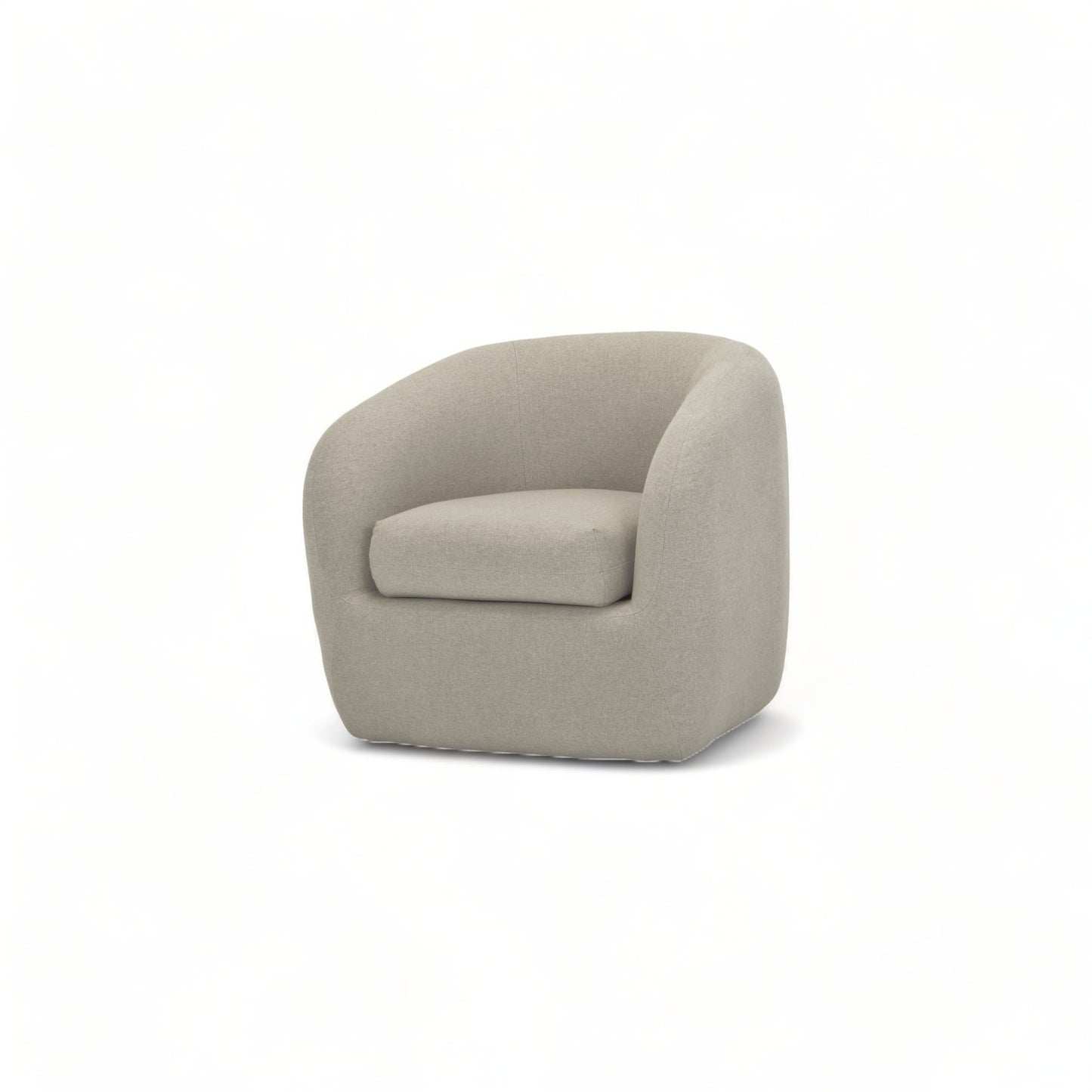 Fauteuil pivotant Ziggy gris taupe