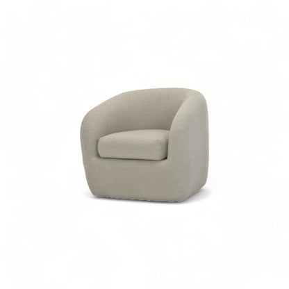 Fauteuil pivotant Ziggy gris taupe