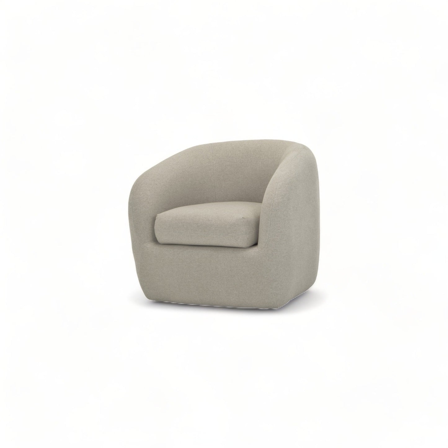 Fauteuil pivotant Ziggy gris taupe