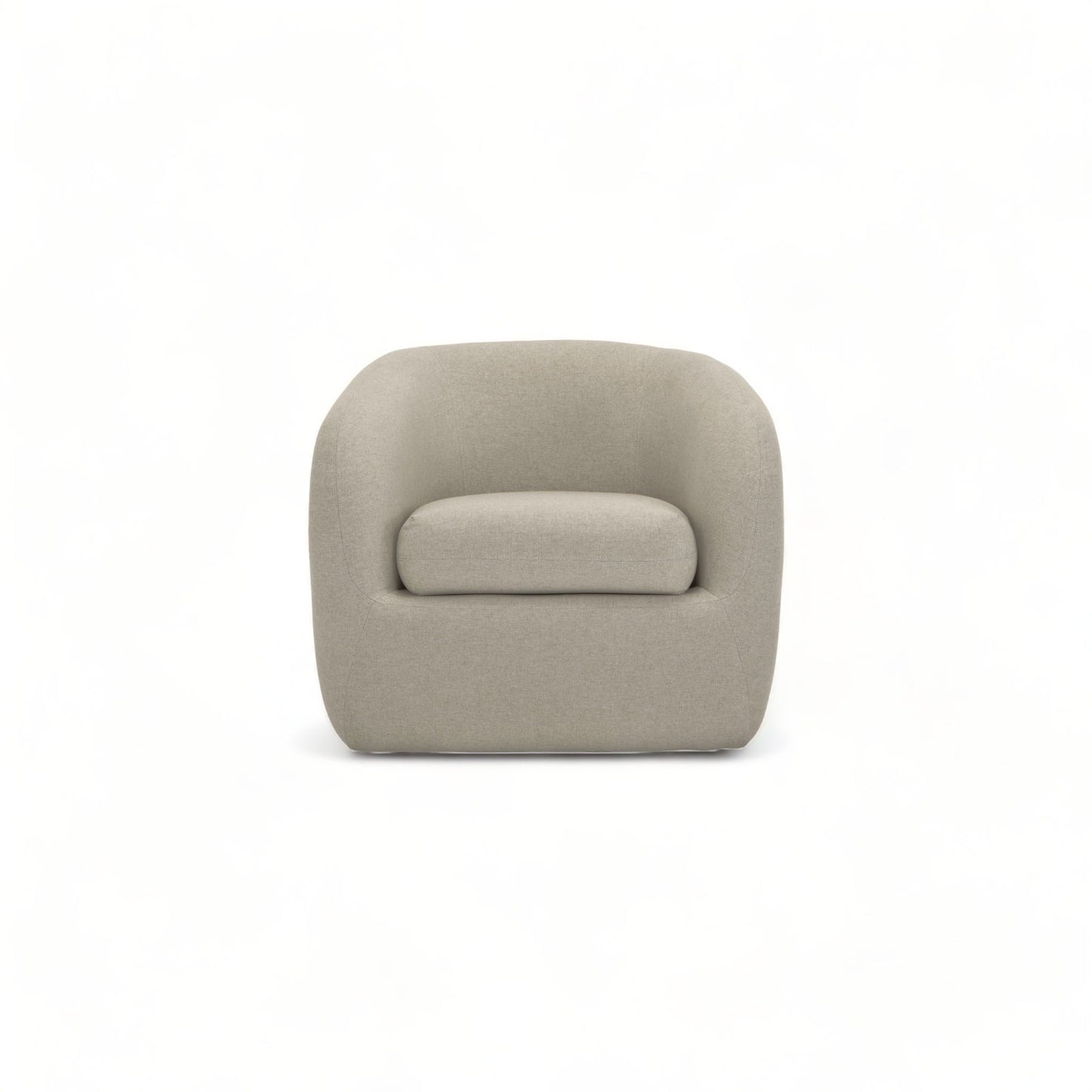 Fauteuil pivotant Ziggy gris taupe