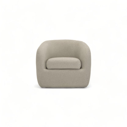 Fauteuil pivotant Ziggy gris taupe