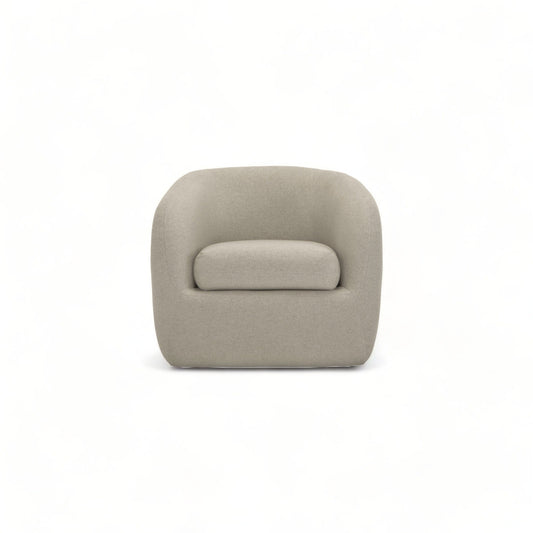 Fauteuil pivotant Ziggy gris taupe