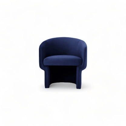 Fauteuil lounge Wallis bleu foncé