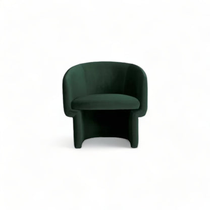 Fauteuil de salon vert Wallis