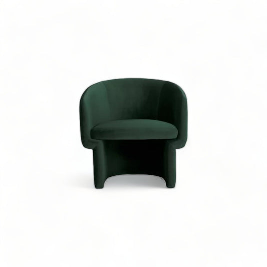 Fauteuil de salon vert Wallis
