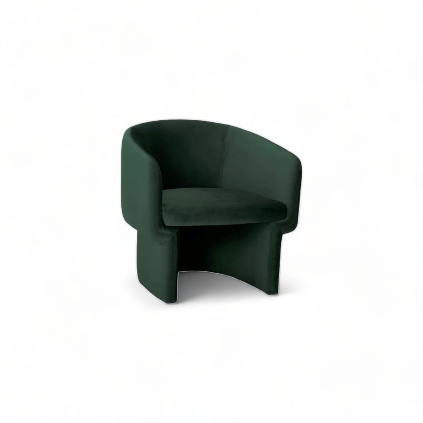 Fauteuil de salon vert Wallis
