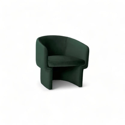 Fauteuil de salon vert Wallis