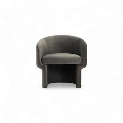 Fauteuil lounge Wallis gris anthracite