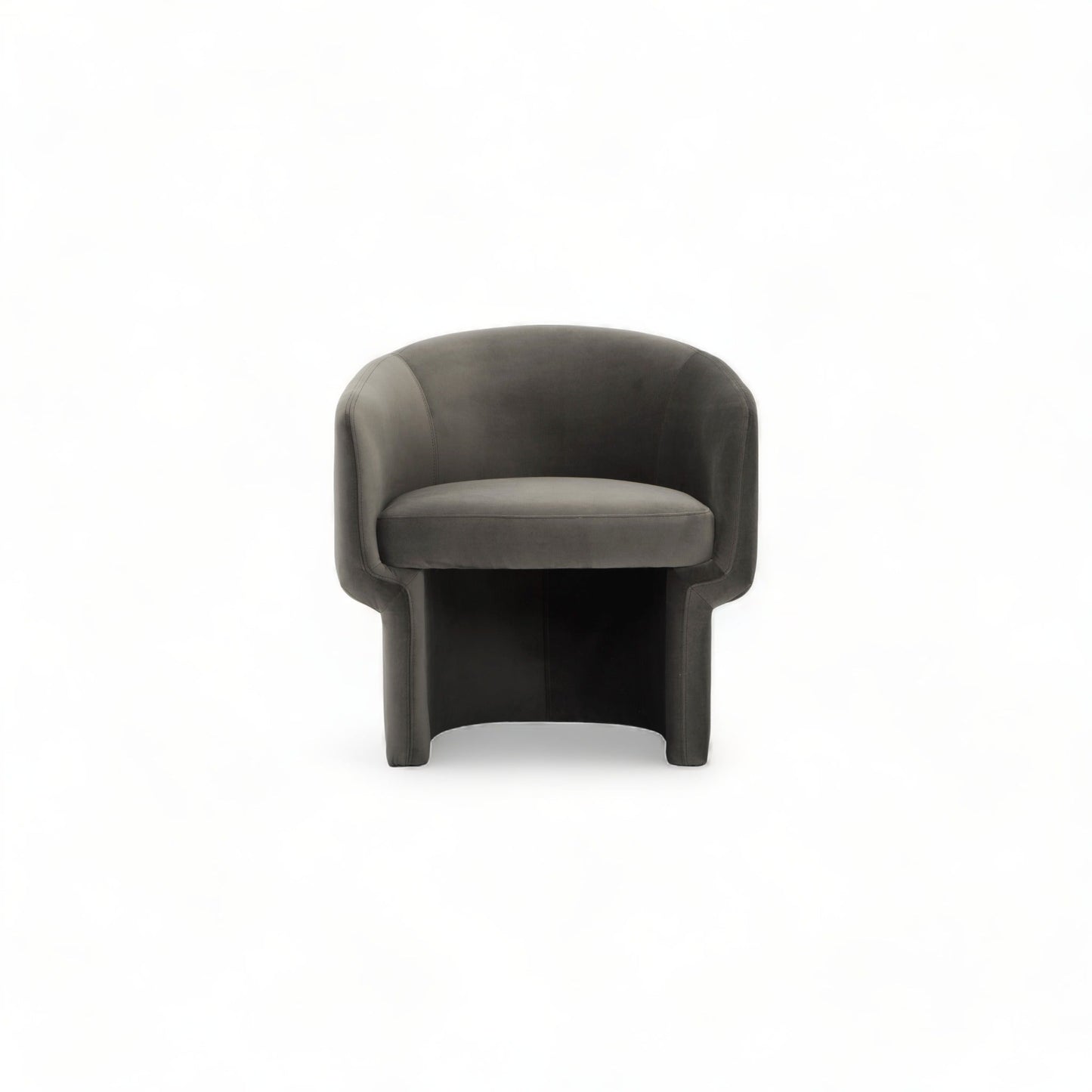 Fauteuil lounge Wallis gris anthracite