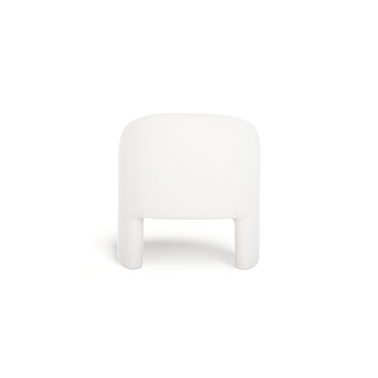 Fauteuil Boucle Blanc Helene