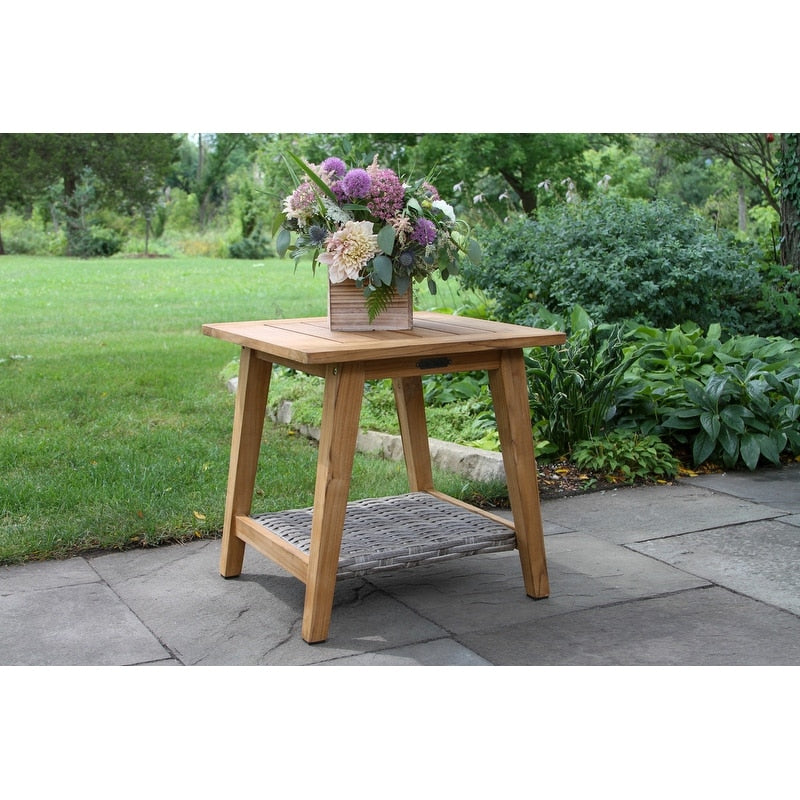 Samera 6 pc. Teak and Wicker Storage Set