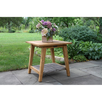 Samera 6 pc. Teak and Wicker Storage Set