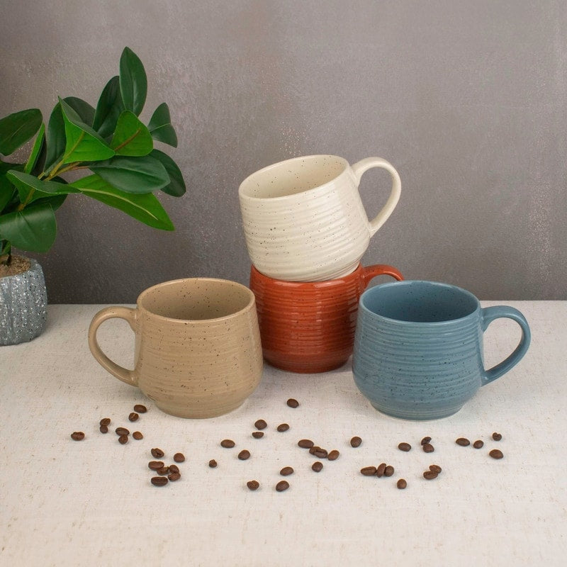 Sango Siterra Painters Palette Mixed Set of 4 Mugs