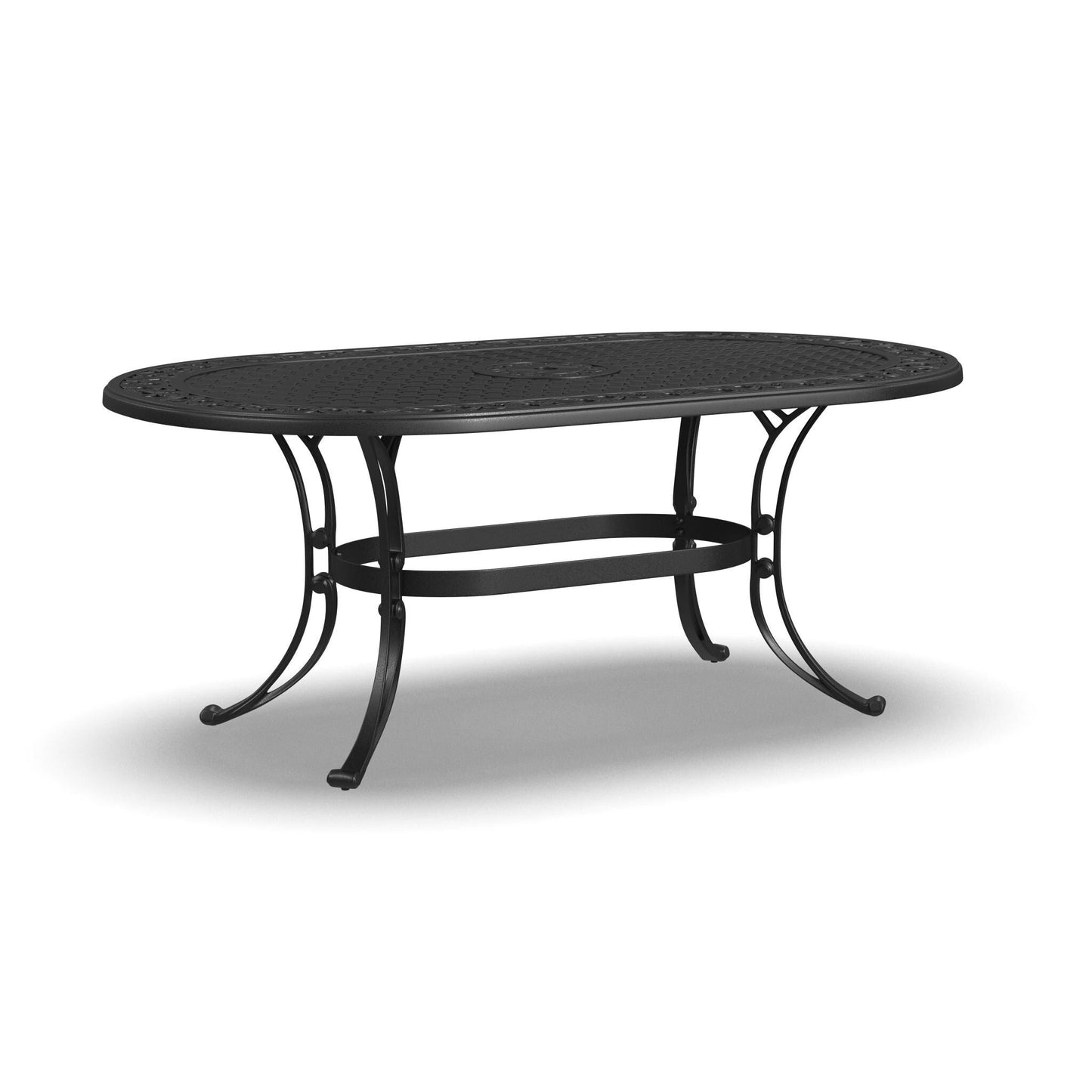 Sanibel Black Aluminum 7-Piece Outdoor Dining Set by Homestyles - 72 x 29 x 42