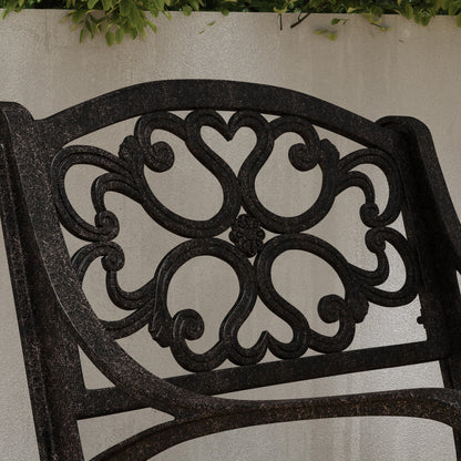 Sanibel Cast Aluminum 7-Piece Outdoor Dining Set with an Oval Table and 6 Swivel Chairs by Homestyles