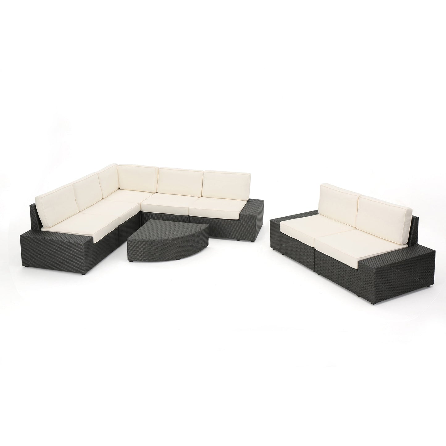 Santa Cruz Outdoor 8-piece Sectional Set by Christopher Knight Home