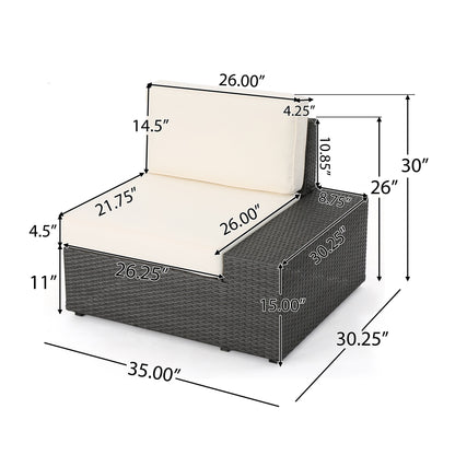 Santa Cruz Outdoor 8-piece Sectional Set by Christopher Knight Home