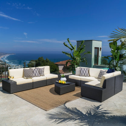 Santa Cruz Outdoor 8-piece Sectional Set by Christopher Knight Home