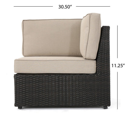 Santa Cruz Outdoor 8-piece Sectional Set by Christopher Knight Home