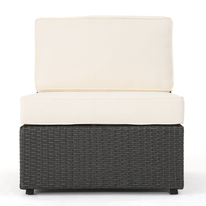 Santa Cruz Outdoor 8-piece Wicker Sofa Set with Water Resistant Cushions by Christopher Knight Home