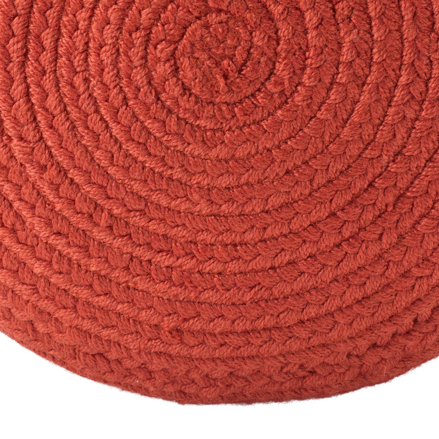 Jaipur Living Saba Solar Round Indoor/Outdoor Polyester Pouf Ottoman/Foot Stool - 18X18X12