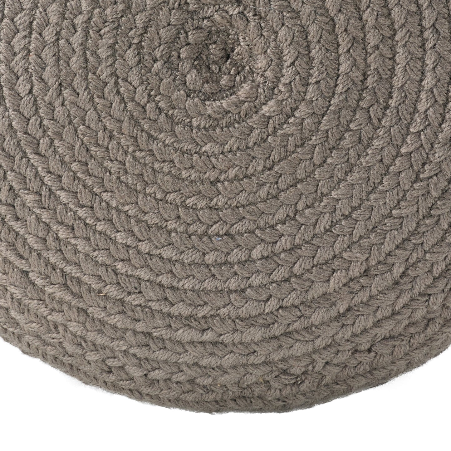 Jaipur Living Saba Solar Round Indoor/Outdoor Polyester Pouf Ottoman/Foot Stool - 18X18X12