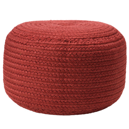 Jaipur Living Saba Solar Round Indoor/Outdoor Polyester Pouf Ottoman/Foot Stool - 18X18X12