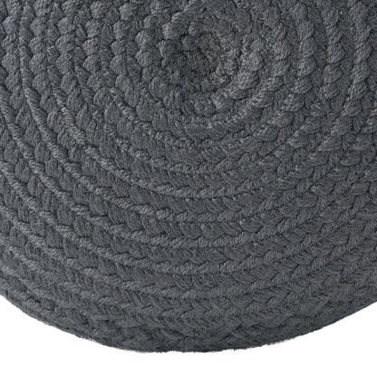 Jaipur Living Saba Solar Round Indoor/Outdoor Polyester Pouf Ottoman/Foot Stool - 18X18X12