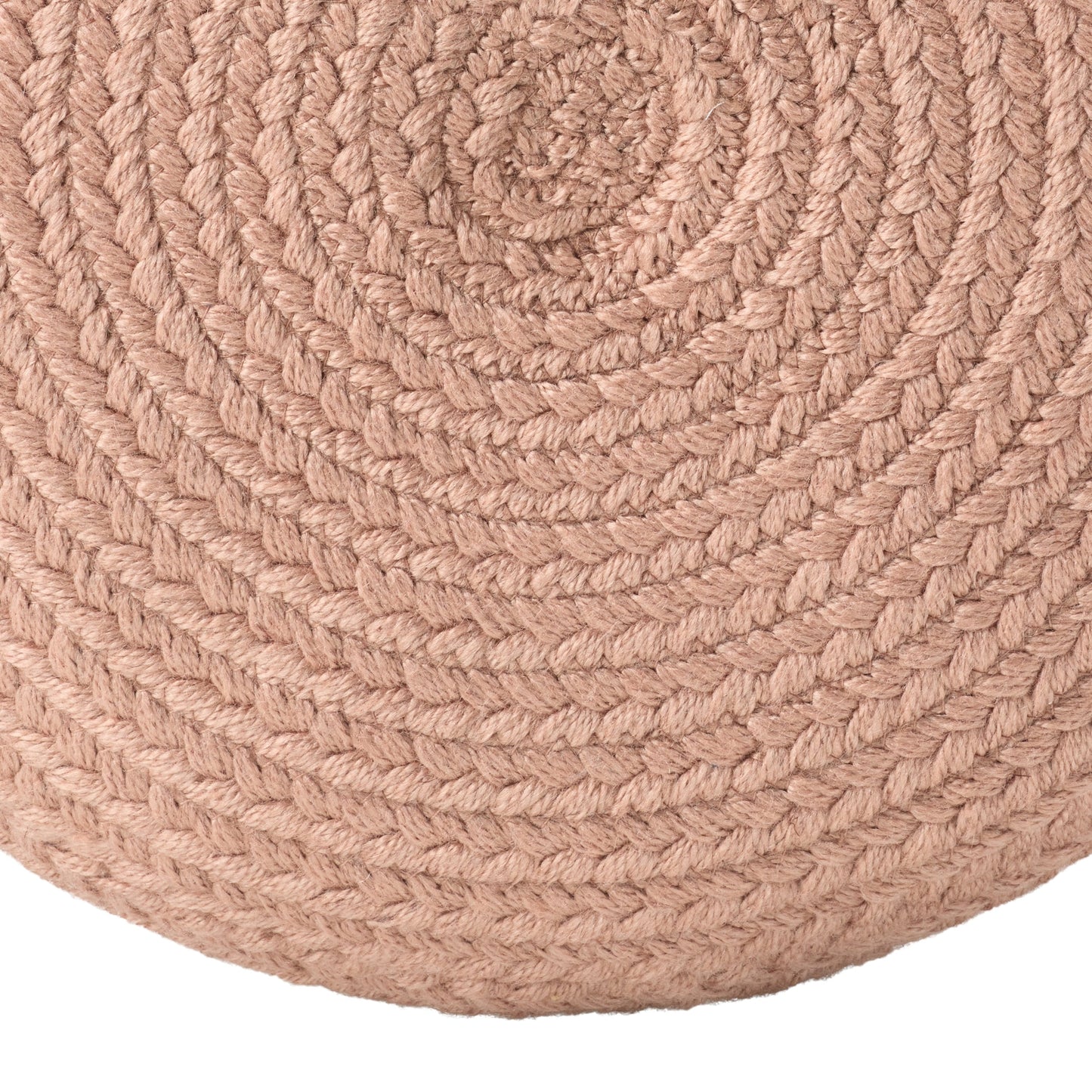 Jaipur Living Saba Solar Round Indoor/Outdoor Polyester Pouf Ottoman/Foot Stool - 18X18X12