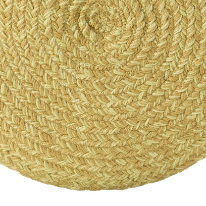 Jaipur Living Saba Solar Round Indoor/Outdoor Polyester Pouf Ottoman/Foot Stool - 18X18X12