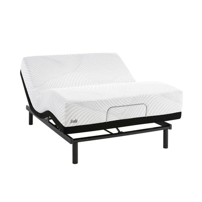 Sealy Conform Essentials 11.5-inch Plush Gel Memory Foam Mattress and Ease Adjustable Bed Set