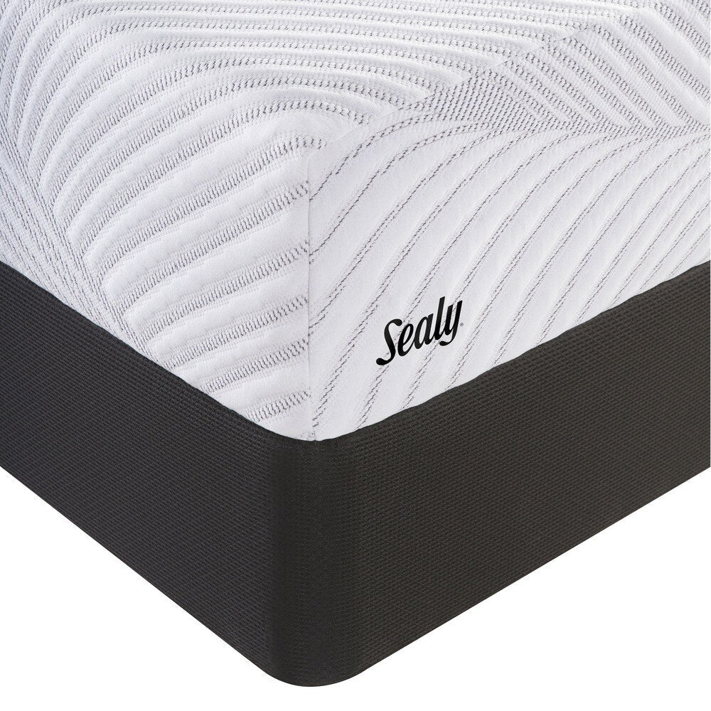 Sealy Conform Essentials 11.5-inch Plush Gel Memory Foam Mattress and Ease Adjustable Bed Set