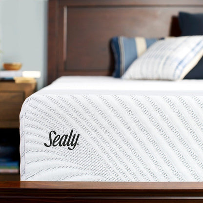 Sealy Conform Essentials 11.5-inch Plush Gel Memory Foam Mattress and Ease Adjustable Bed Set