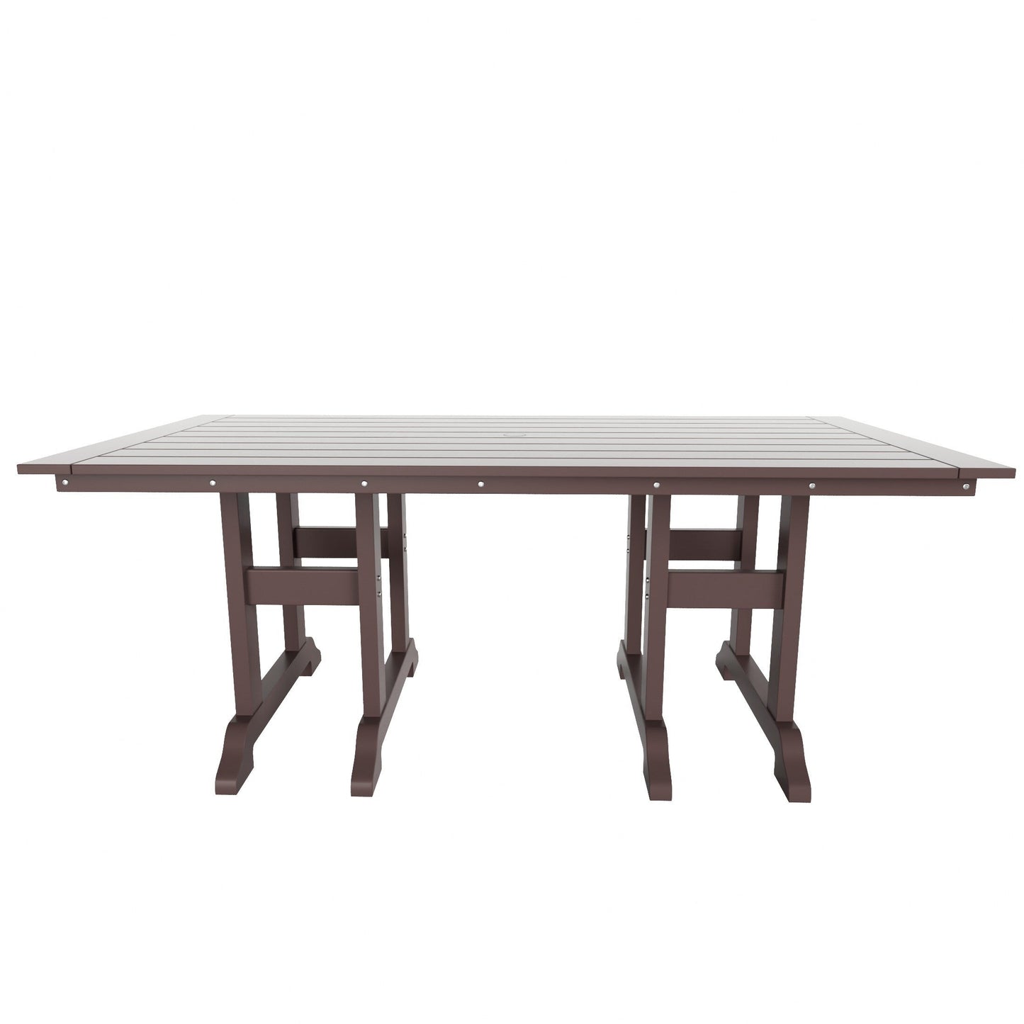 Polytrends Altura 6-Piece Rectangular Poly Eco-Friendly All Weather Outdoor Dining Set with Bench