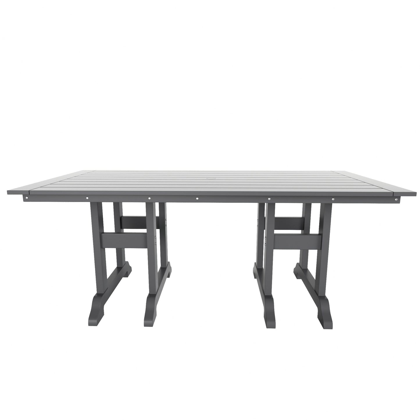Polytrends Altura 6-Piece Rectangular Poly Eco-Friendly All Weather Outdoor Dining Set with Bench