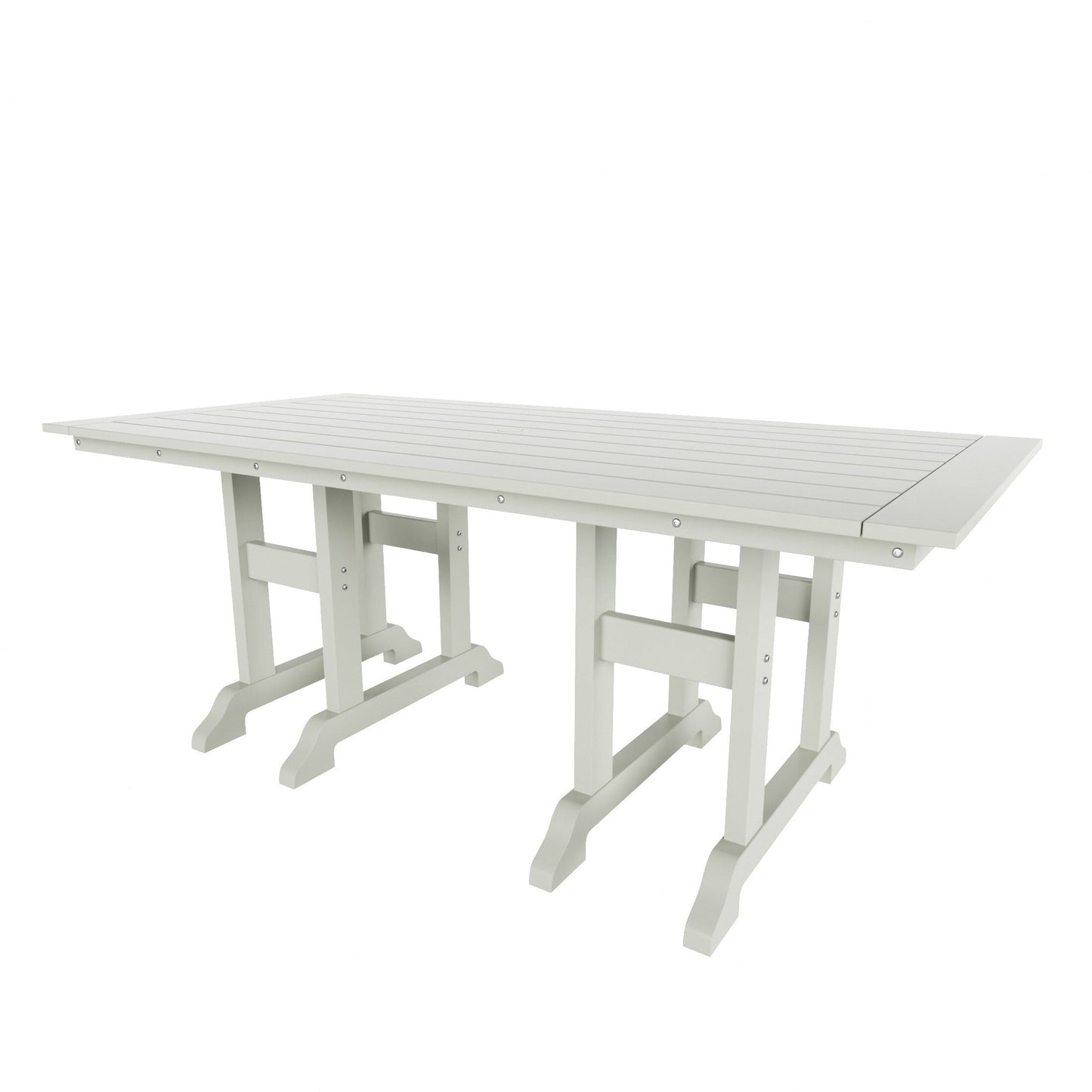 Polytrends Altura 6-Piece Rectangular Poly Eco-Friendly All Weather Outdoor Dining Set with Bench