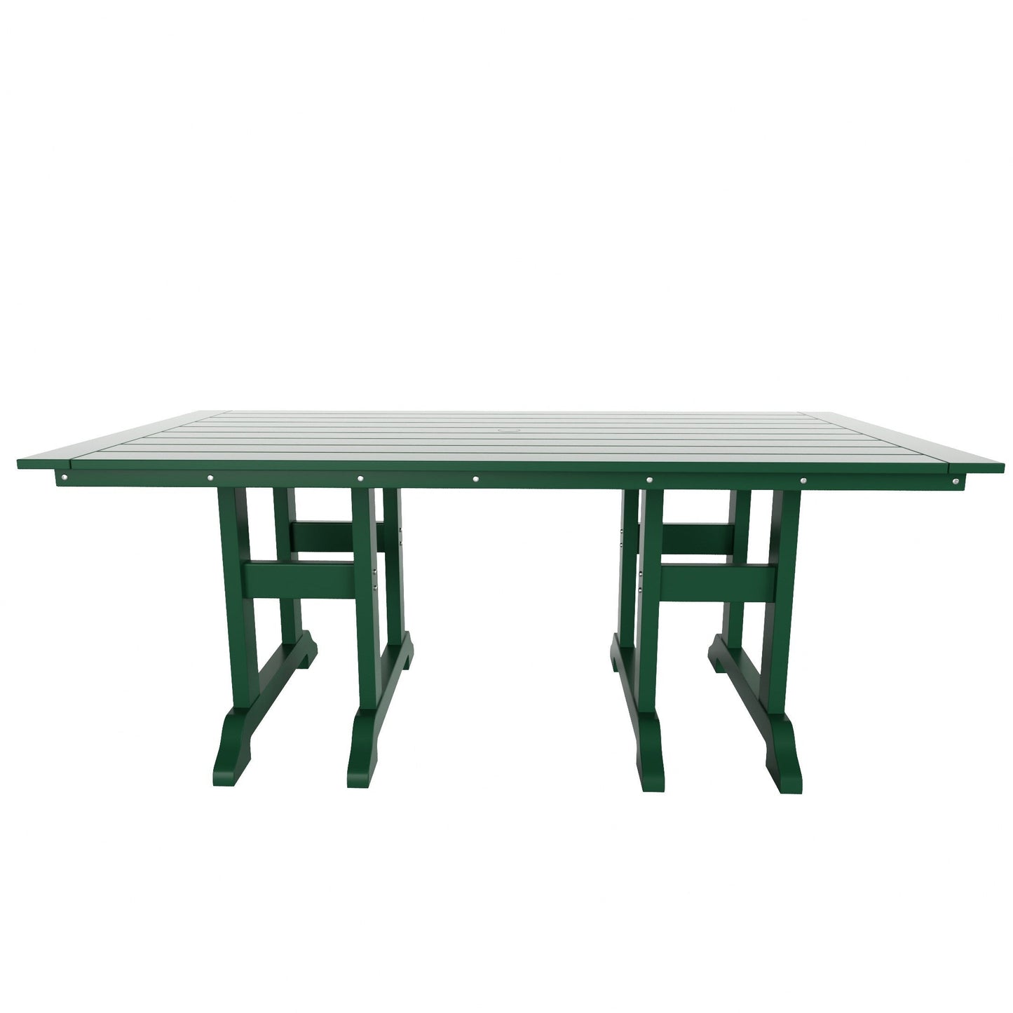 Polytrends Altura 6-Piece Rectangular Poly Eco-Friendly All Weather Outdoor Dining Set with Bench