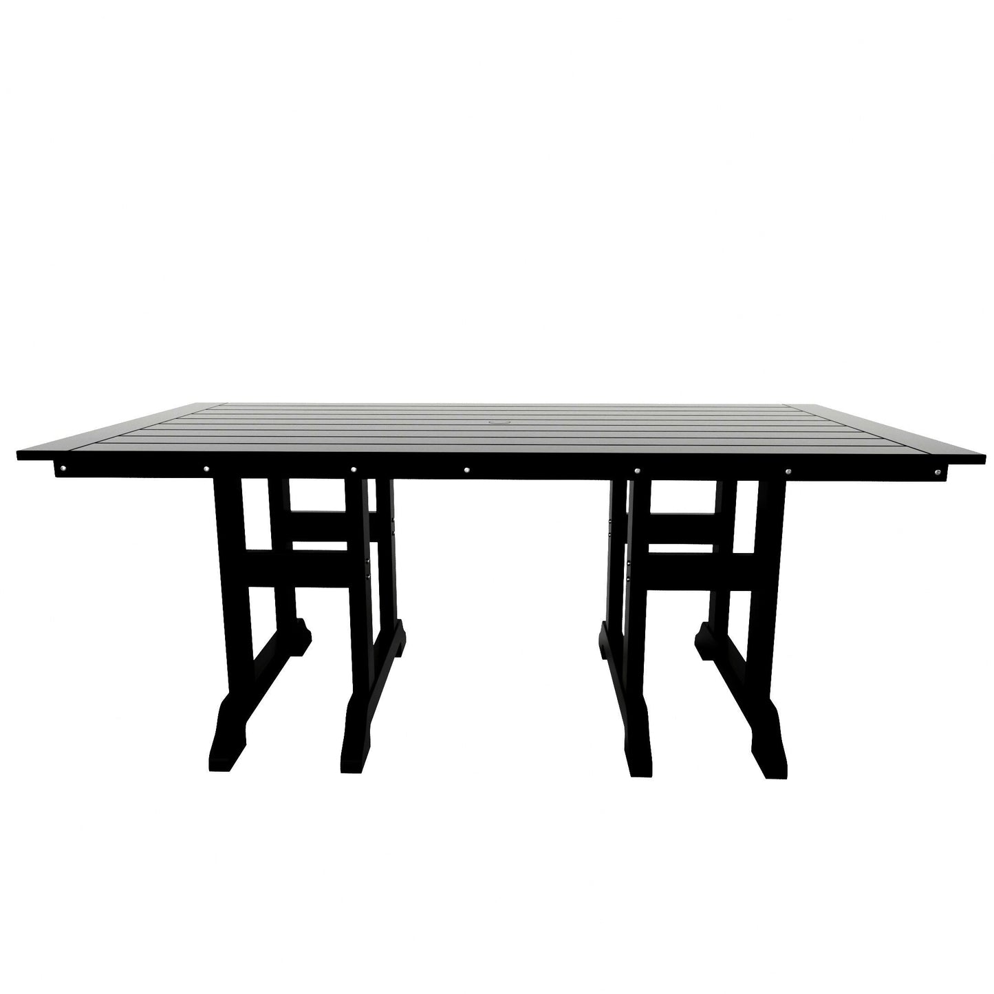 Polytrends Altura 6-Piece Rectangular Poly Eco-Friendly All Weather Outdoor Dining Set with Bench