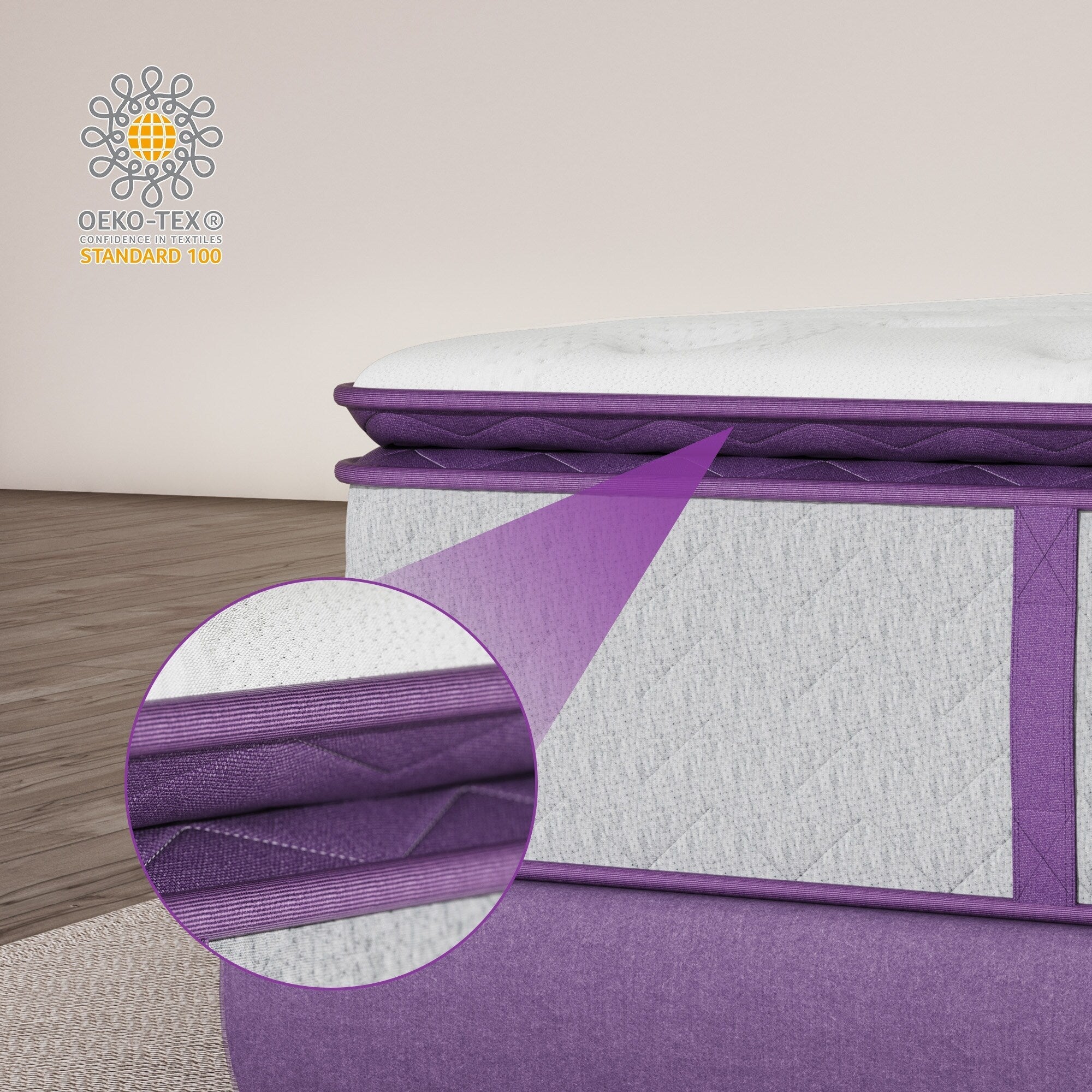 10-inch Memory Foam with Innerspring Hybrid Mattress,Pillow Top Mattress