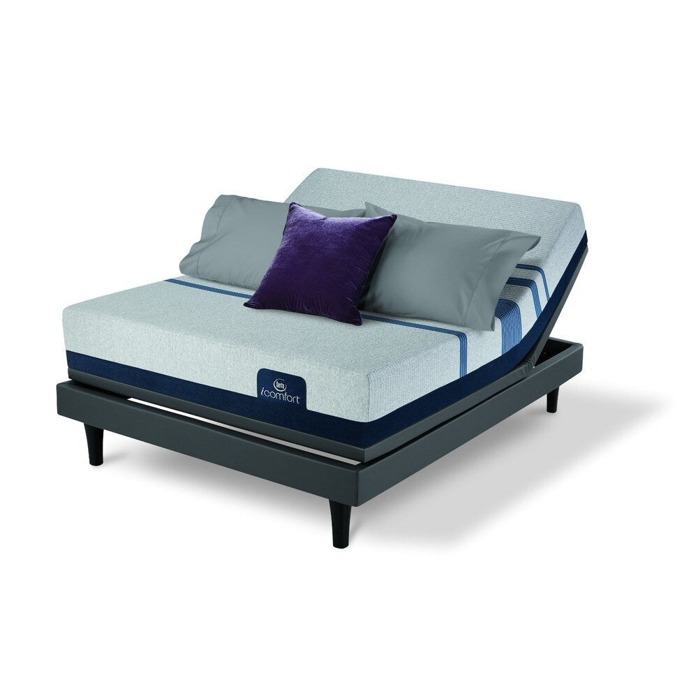 Serta iComfort Blue 300 11-inch Gel Memory Foam Mattress and Adjustable Bed Set