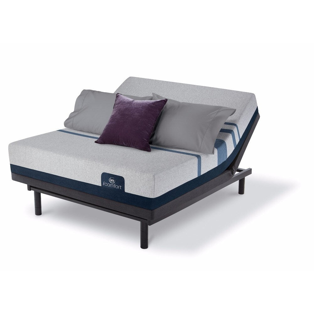 Serta iComfort Blue 300 11-inch Gel Memory Foam Mattress and Adjustable Bed Set