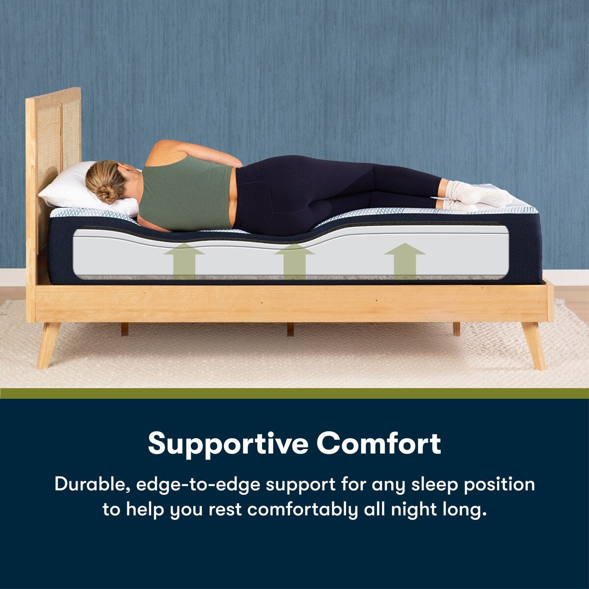 Serta iComfortECO F10 12.75 Memory Foam Medium Mattress and Adjustable Base Set