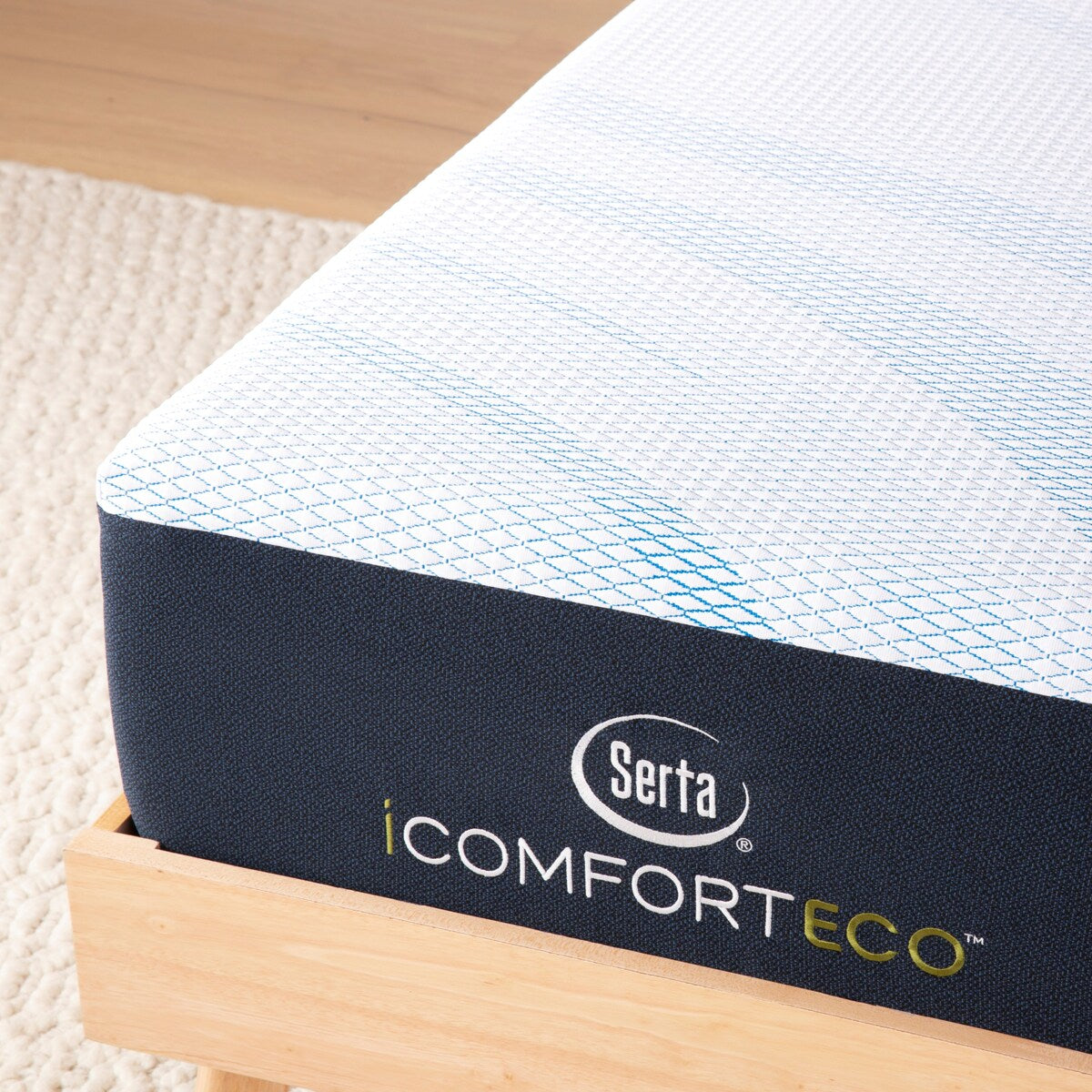 Serta iComfortECO F10 12.75 Memory Foam Medium Mattress and Adjustable Base Set