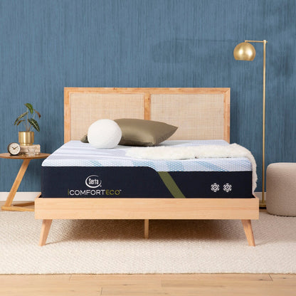 Serta iComfortECO F10 12.75 Memory Foam Medium Mattress and Adjustable Base Set