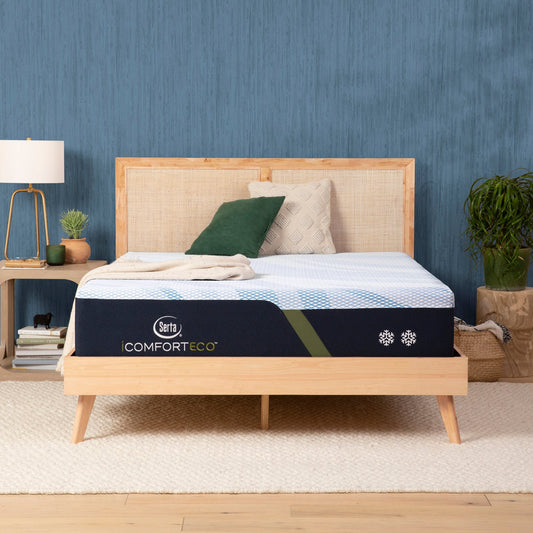 Serta iComfortECO F15GL 13.25 Memory Foam Firm Mattress and Adjustable Base Set