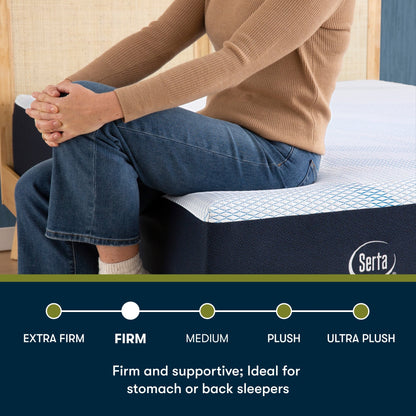 Serta iComfortECO F15GL 13.25 Memory Foam Firm Mattress and Adjustable Base Set