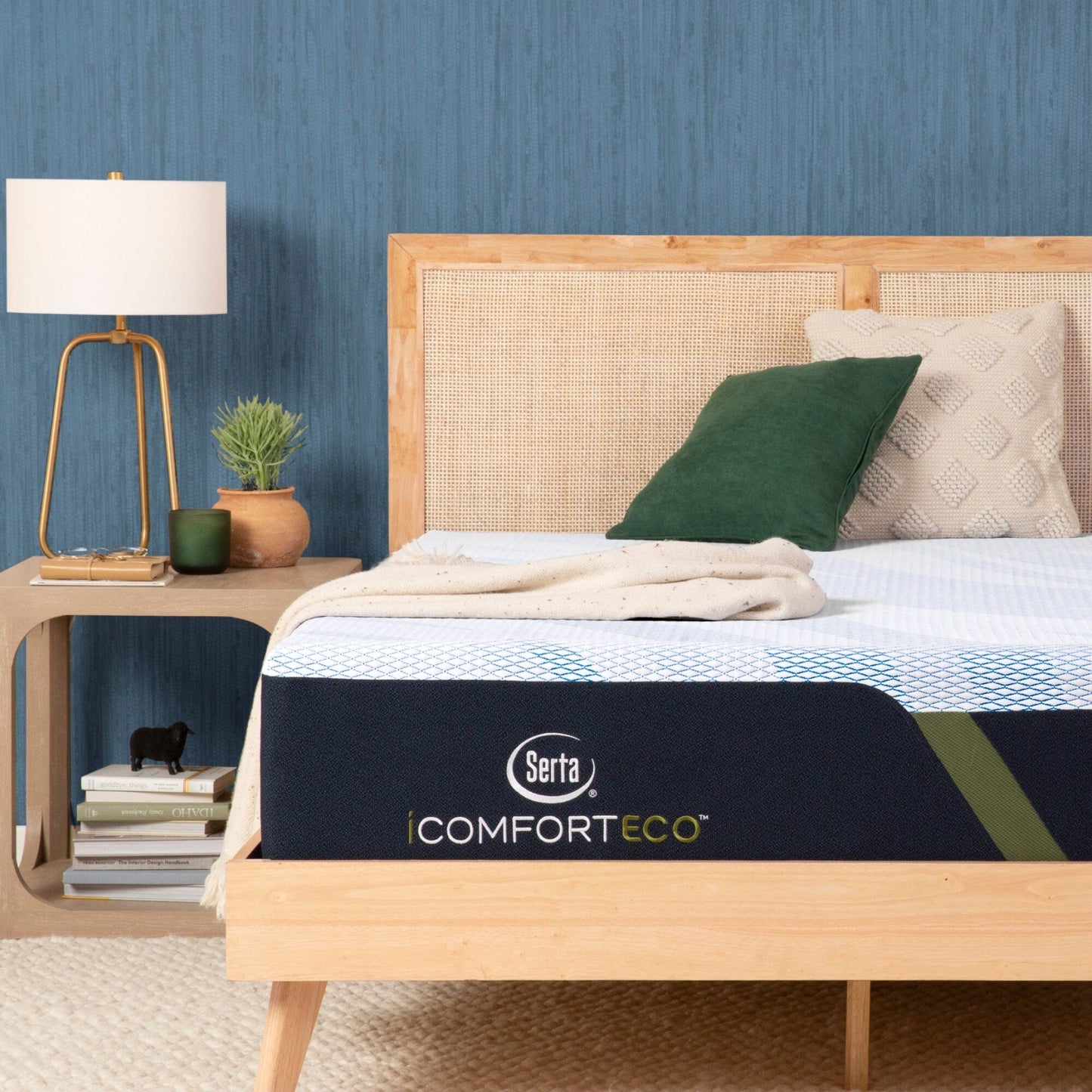 Serta iComfortECO F15GL 13.25 Memory Foam Firm Mattress and Adjustable Base Set