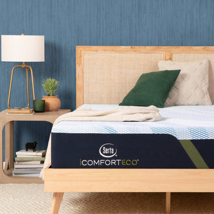Serta iComfortECO F15GL 13.25 Memory Foam Firm Mattress and Adjustable Base Set