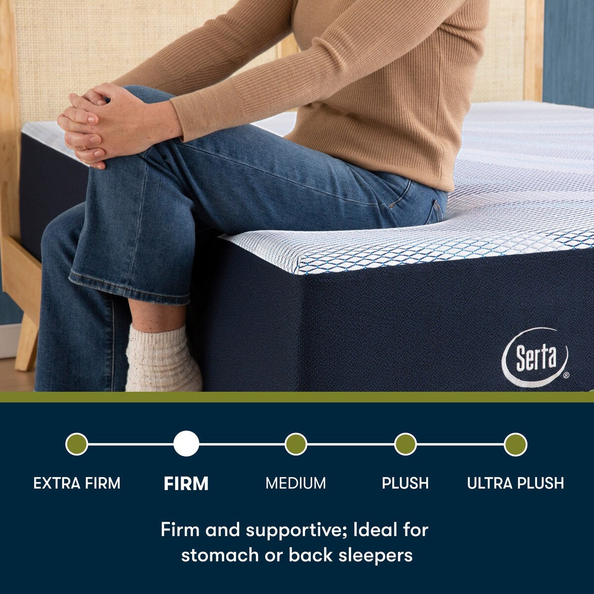 Serta iComfortECO F30LTX 14.75 Memory Foam Firm Mattress and Adjustable Base Set