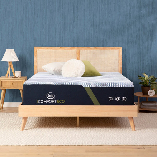 Serta iComfortECO F30LTX 14.75 Memory Foam Firm Mattress and Adjustable Base Set